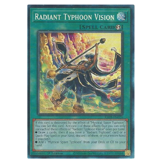Radiant Typhoon Vision - RA05-EN075 - Collector's Rare - 1st Edition