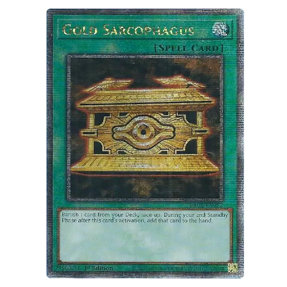 Gold Sarcophagus - RA02-EN052 - Quarter Century Secret Rare - 1st Edition