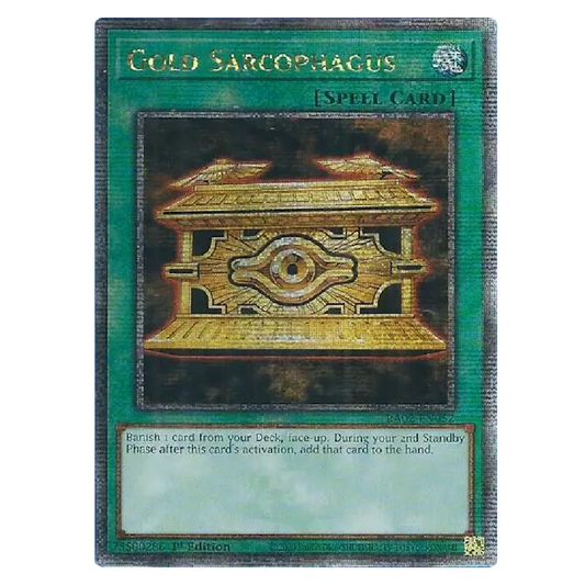 Gold Sarcophagus - RA02-EN052 - Quarter Century Secret Rare - 1st Edition