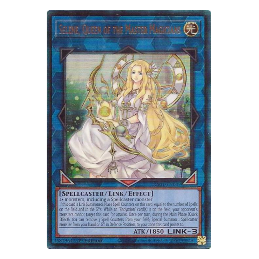Selene, Queen of the Master Magicians - RA01-EN047 - Prismatic Ultimate Rare - 1st Edition