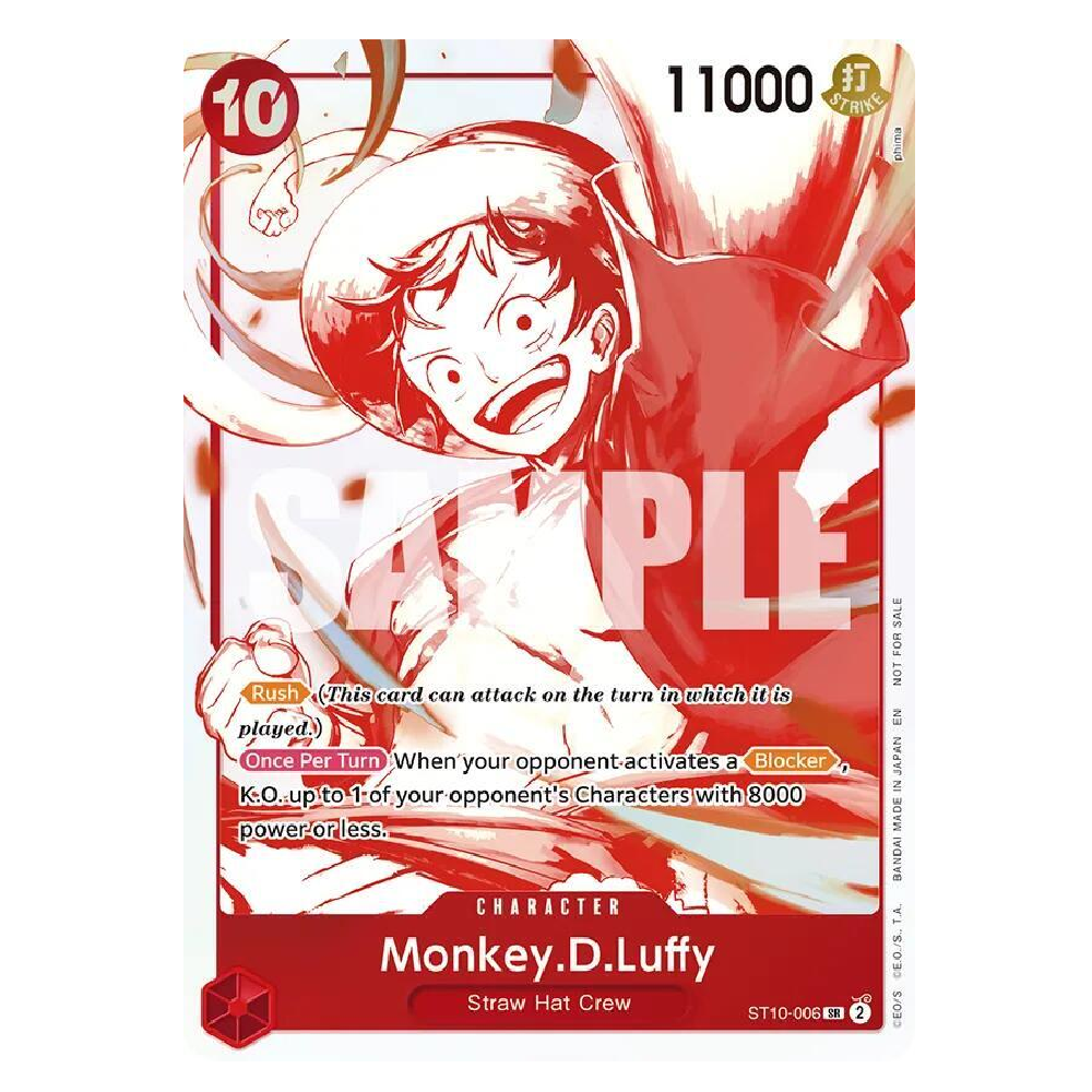 Monkey.D.Luffy (3rd Anniversary Treasure Campaign Pack) - ST10-006 - Promo - 1st Edition