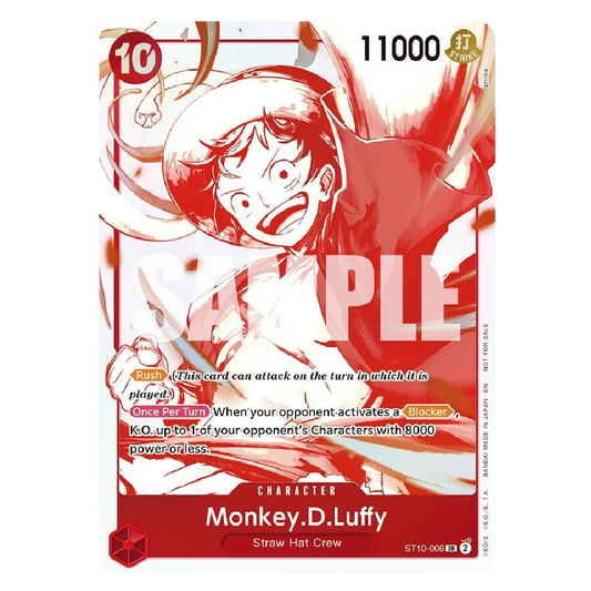 Monkey.D.Luffy (3rd Anniversary Treasure Campaign Pack) - ST10-006 - Promo - 1st Edition