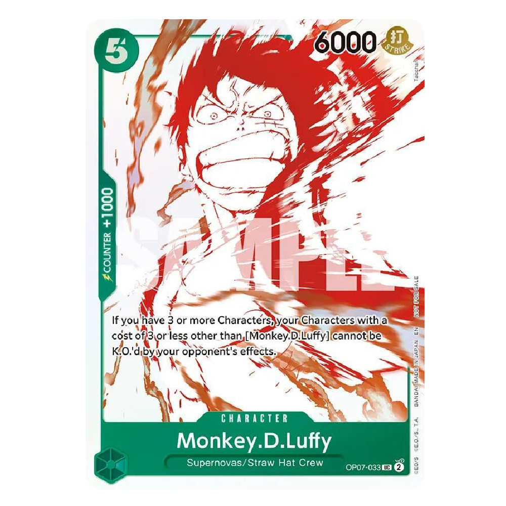 Monkey.D.Luffy (3rd Anniversary Treasure Campaign Pack) - OP07-033 - Promo - 1st Edition