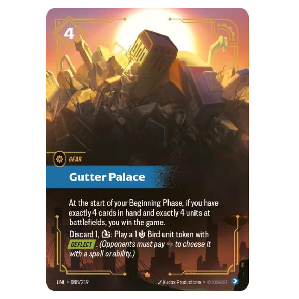 Gutter Palace - UNL 088/219 - Epic - 1st Edition