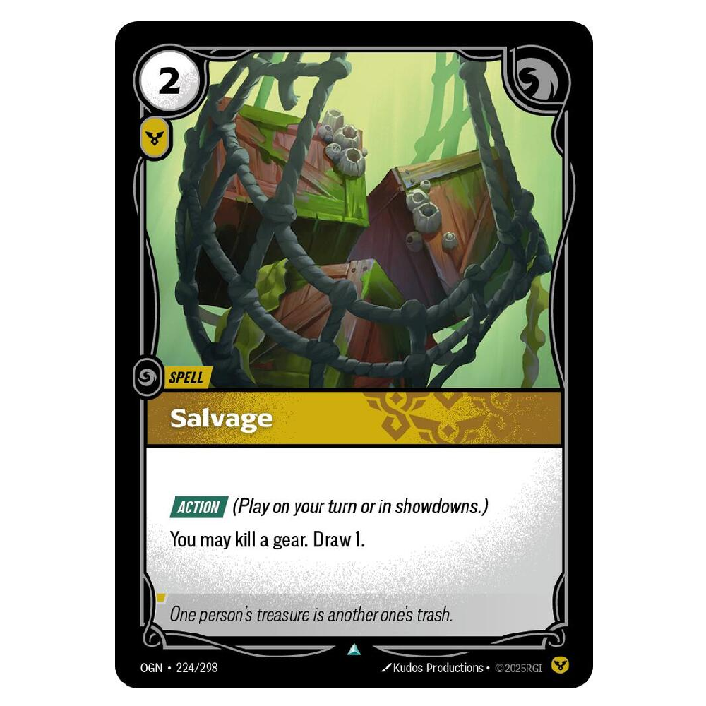 Salvage (Foil) - OGN 224/298 - Uncommon - 1st Edition