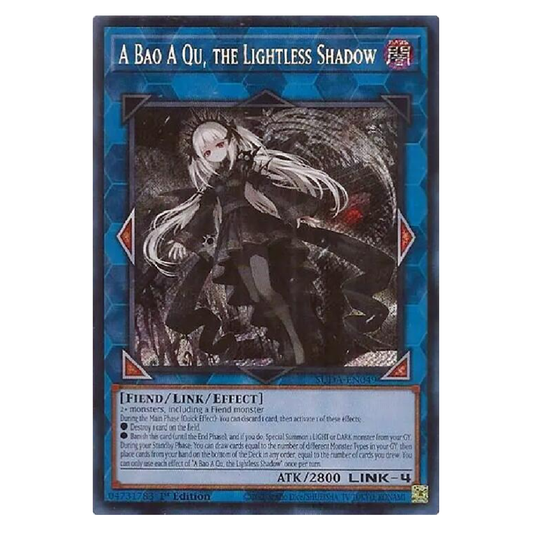 A Bao A Qu, the Lightless Shadow - SUDA-EN049 - Secret Rare - 1st Edition