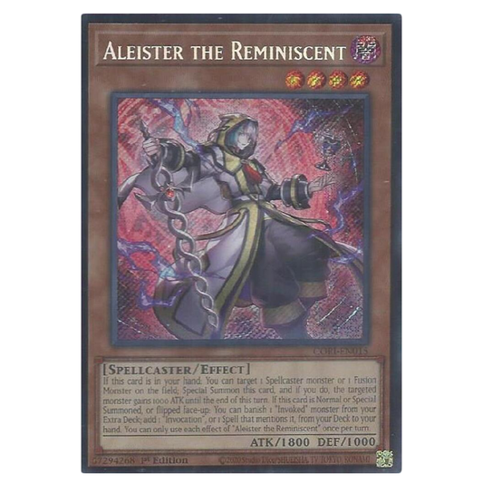 Aleister the Reminiscent - CORI-EN015 - Secret Rare - 1st Edition