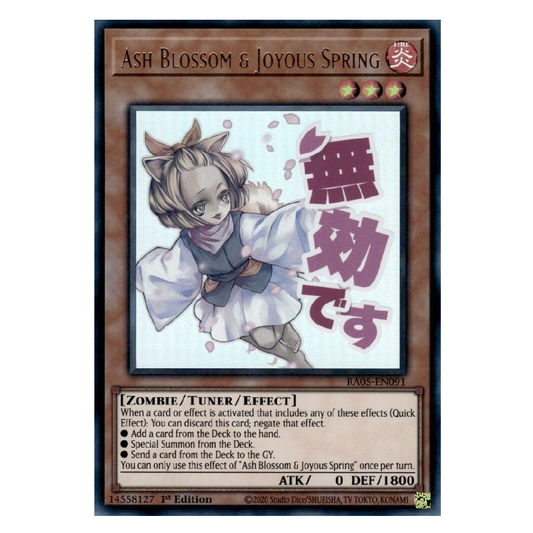 Ash Blossom & Joyous Spring (Stamp) - RA05-EN091 - Ultra Rare - 1st Edition
