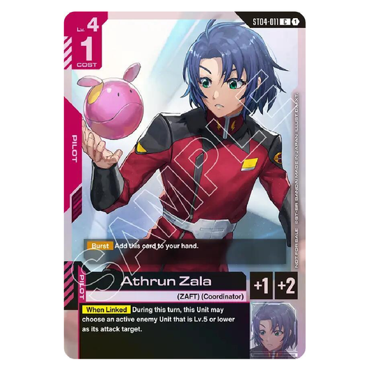 Athrun Zala (Store Tournament Participant Pack 01) - ST04-011 - C - 1st Edition
