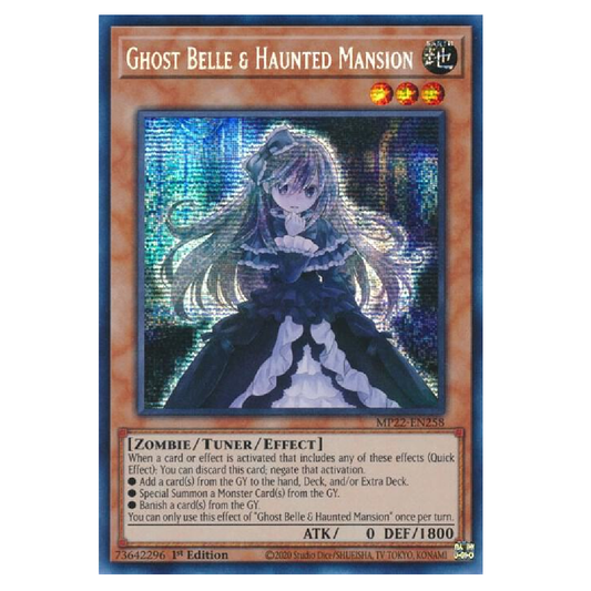 Ghost Belle & Haunted Mansion - MP22-EN258 - Prismatic Secret Rare - 1st Edition