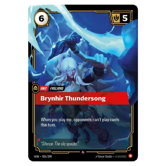 Brynhir Thundersong - OGN 026/298 - Common - 1st Edition