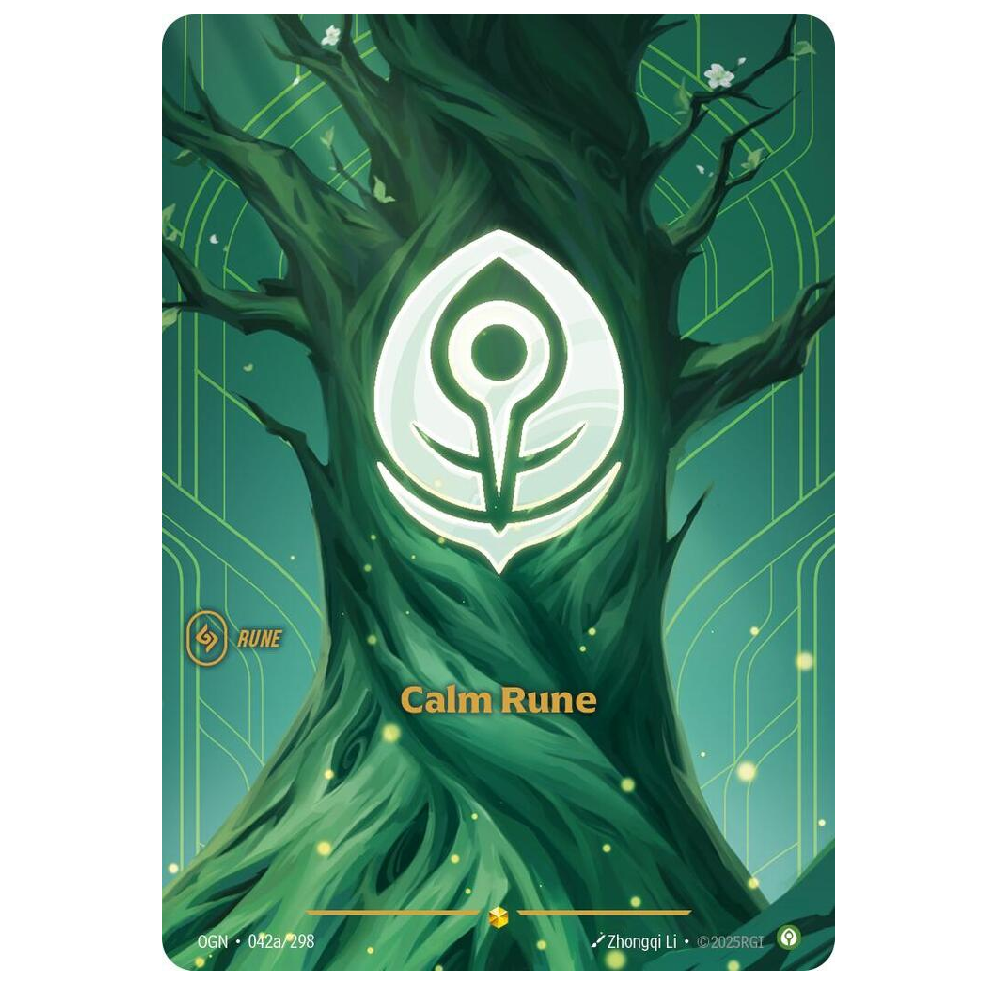 Calm Rune (Alt Art) - OGN 042a/298 - Showcase - 1st Edition