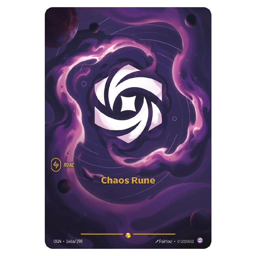 Chaos Rune (Alt Art) - OGN 166a/298 - Showcase - 1st Edition