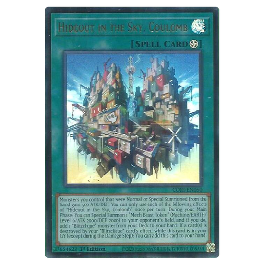 Hideout in the Sky, Coulomb - CORI-EN050 - Ultra Rare - 1st Edition