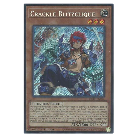 Crackle Blitzclique - CORI-EN012 - Secret Rare - 1st Edition