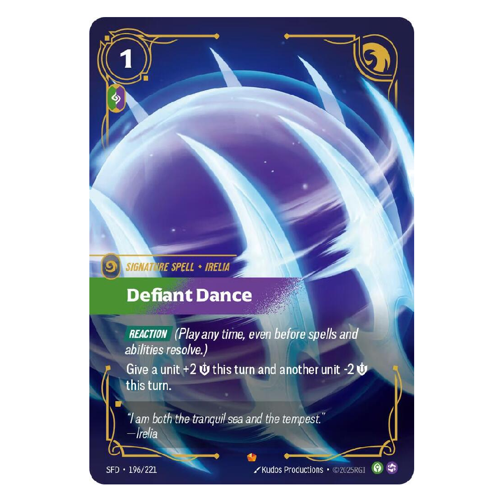 Irelia - Defiant Dance - SFD 196/221 - Epic - 1st Edition