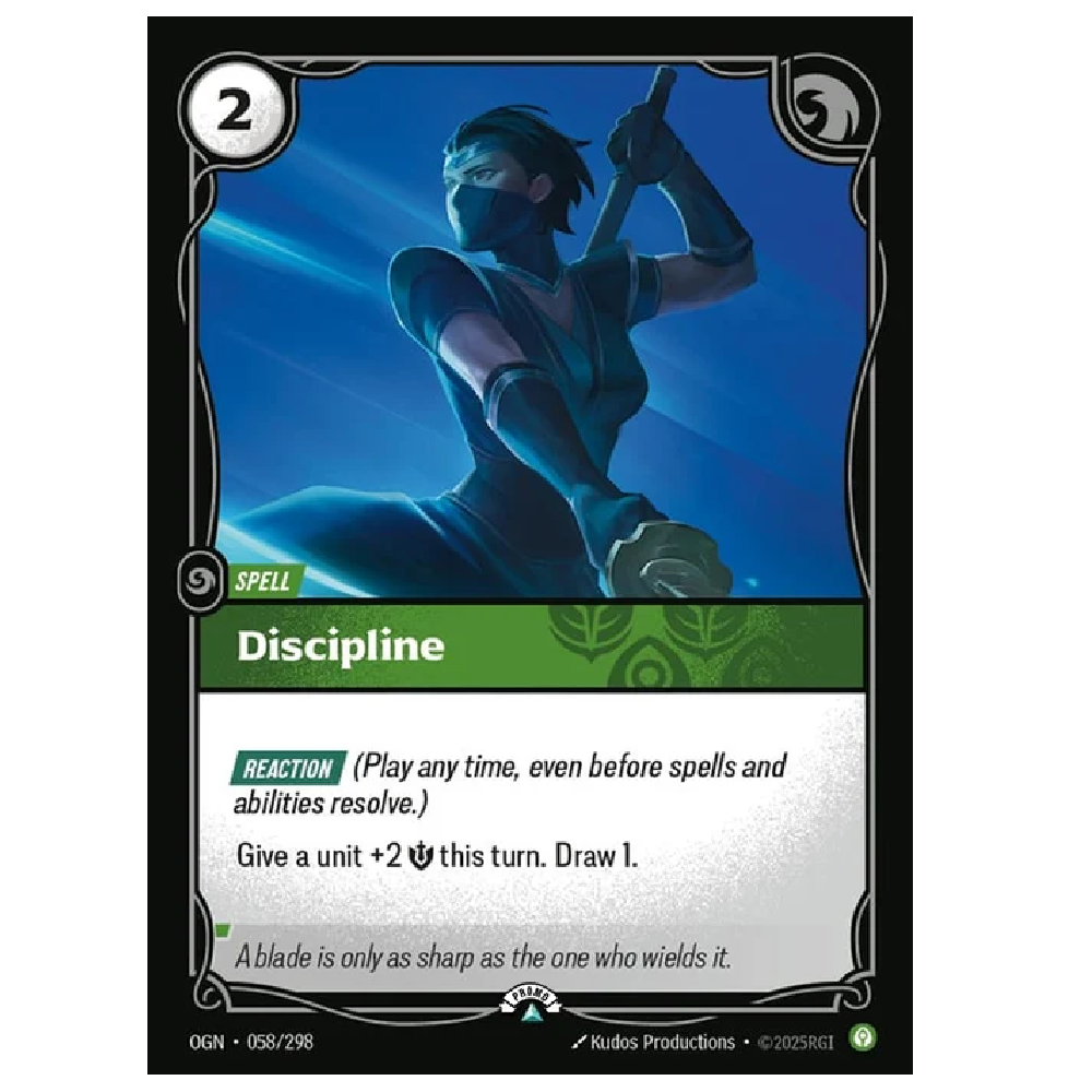 Discipline - OGN 058/298 - Promo -  1st Edition