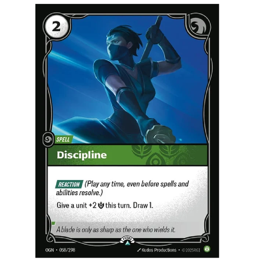 Discipline - OGN 058/298 - Promo -  1st Edition