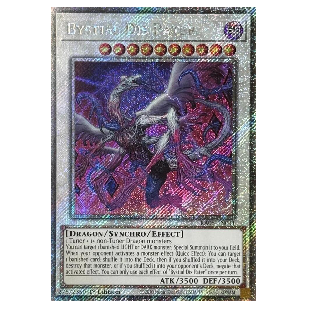 Bystial Dis Pater - RA05-EN041 - Platinum Secret Rare - 1st Edition