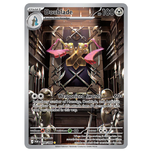 Doublade - POR 098/088 - Illustration Rare - 1st Edition