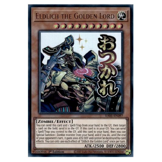 Eldlich the Golden Lord (Stamp) - RA05-EN097 - Ultra Rare - 1st Edition