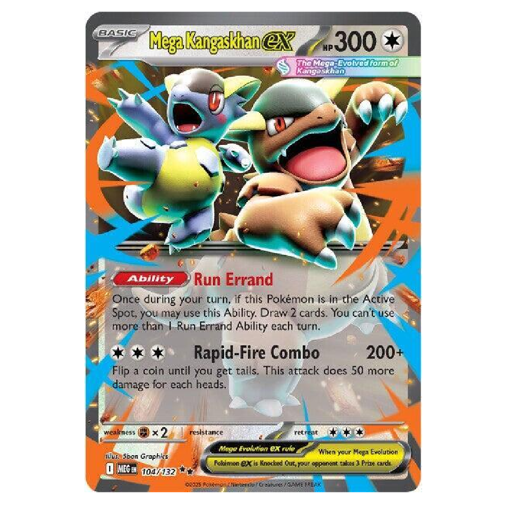 Mega Kangaskhan ex - MEG 104/132 - Double Rare - 1st Edition