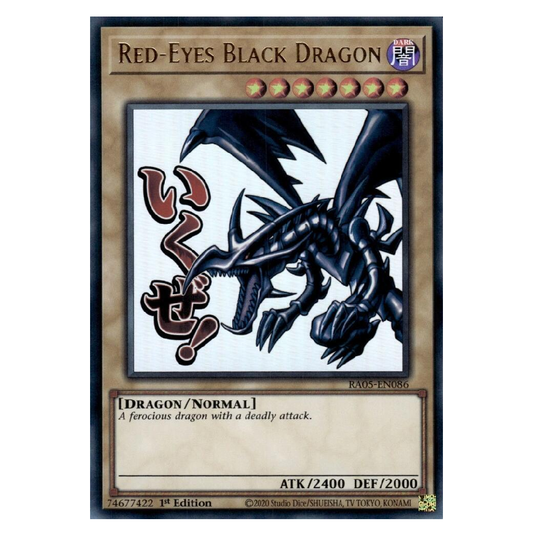 Red-Eyes Black Dragon (Stamp) - RA05-EN086 - Ultra Rare - 1st Edition