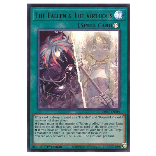 The Fallen & the Virtuous - CH01-EN019 - Ultra Rare - 1st Edition