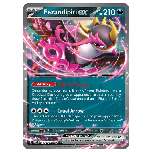 Fezandipiti ex - ASC 142/217 - Double Rare - 1st Edition