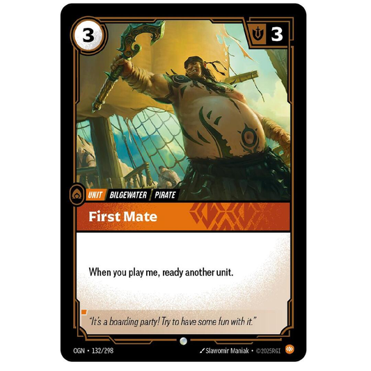 First Mate (Foil) - OGN 132/298 - Common - 1st Edition