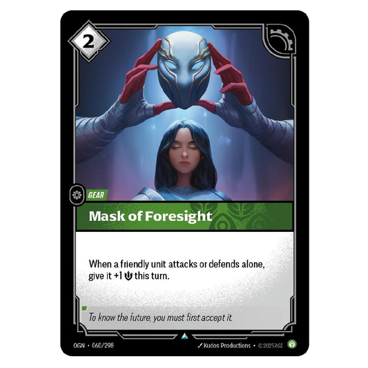 Mask of Foresight - OGN 060/298 - Uncommon - 1st Edition