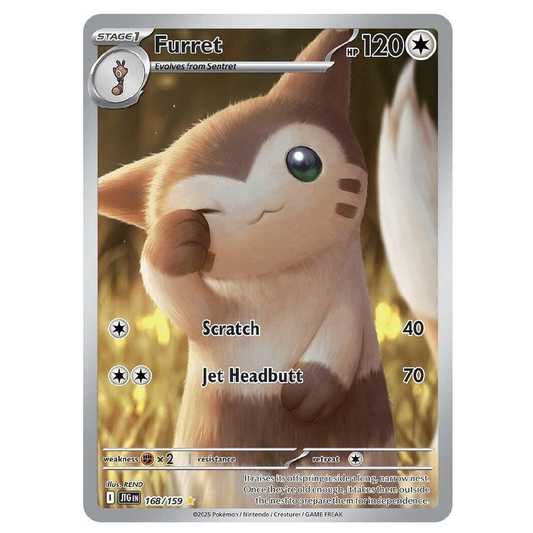 Furret - JTG 168/159 - Illustration Rare - 1st Edition