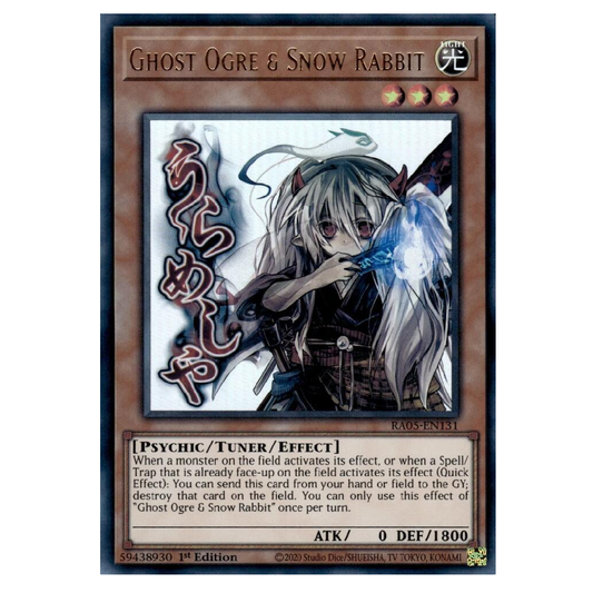 Ghost Ogre & Snow Rabbit (Stamp) - RA05-EN131 - Ultra Rare - 1st Edition