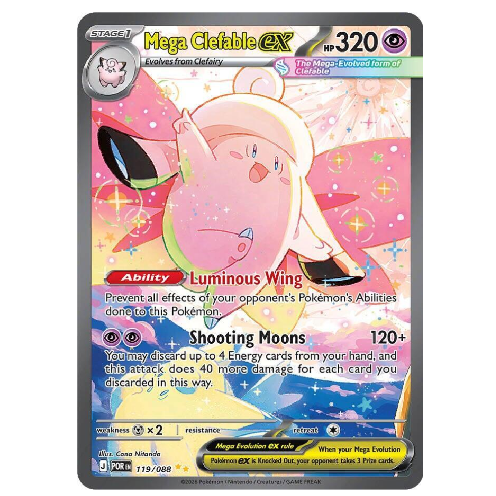Mega Clefable ex - POR 119/088 - Special Illustration Rare - 1st Editi ...