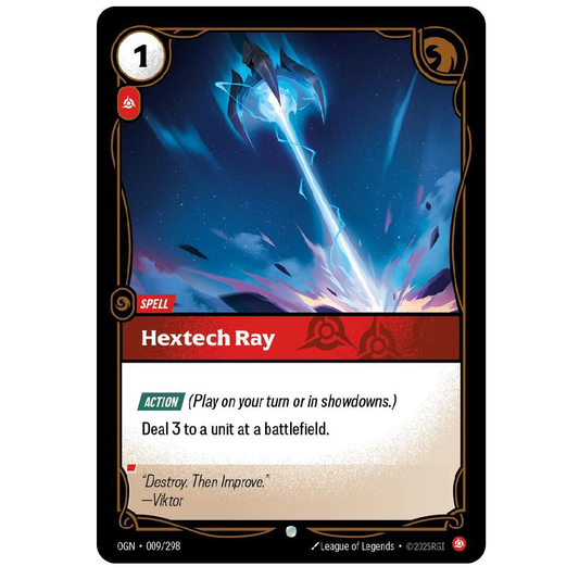 Hextech Ray (Foil) - OGN 009/298 - Common - 1st Edition