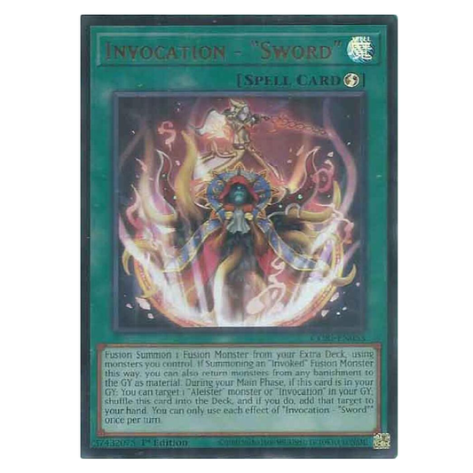 Invocation - "Sword" - CORI-EN053 - Ultra Rare - 1st Edition