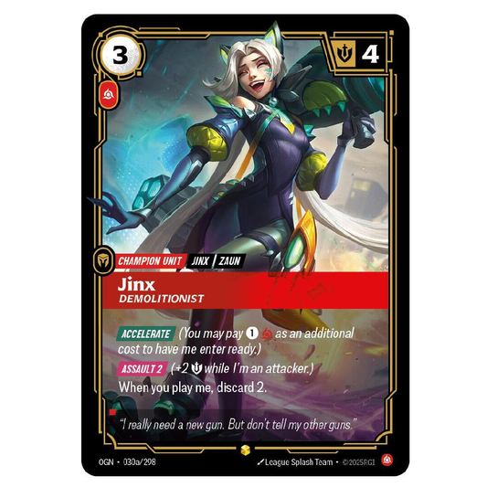 Jinx Demolitionist (Alt Art) - OGN 030a/298 - Showcase - 1st Edition