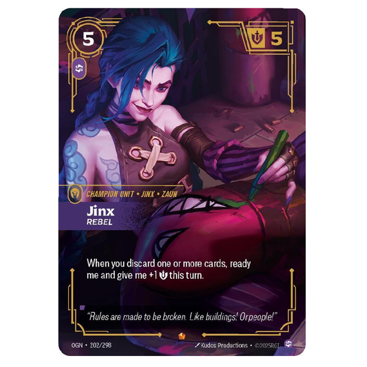 Jinx Rebel - OGN 202/298 - Epic - 1st Edition