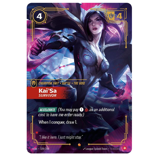 Kai'Sa Survivor - OGN 039/298 - Epic - 1st Edition