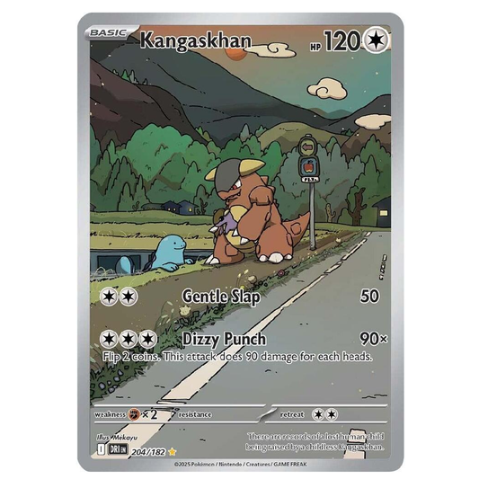 Kangaskhan - DRI 204/182 - Illustration Rare - 1st Edition