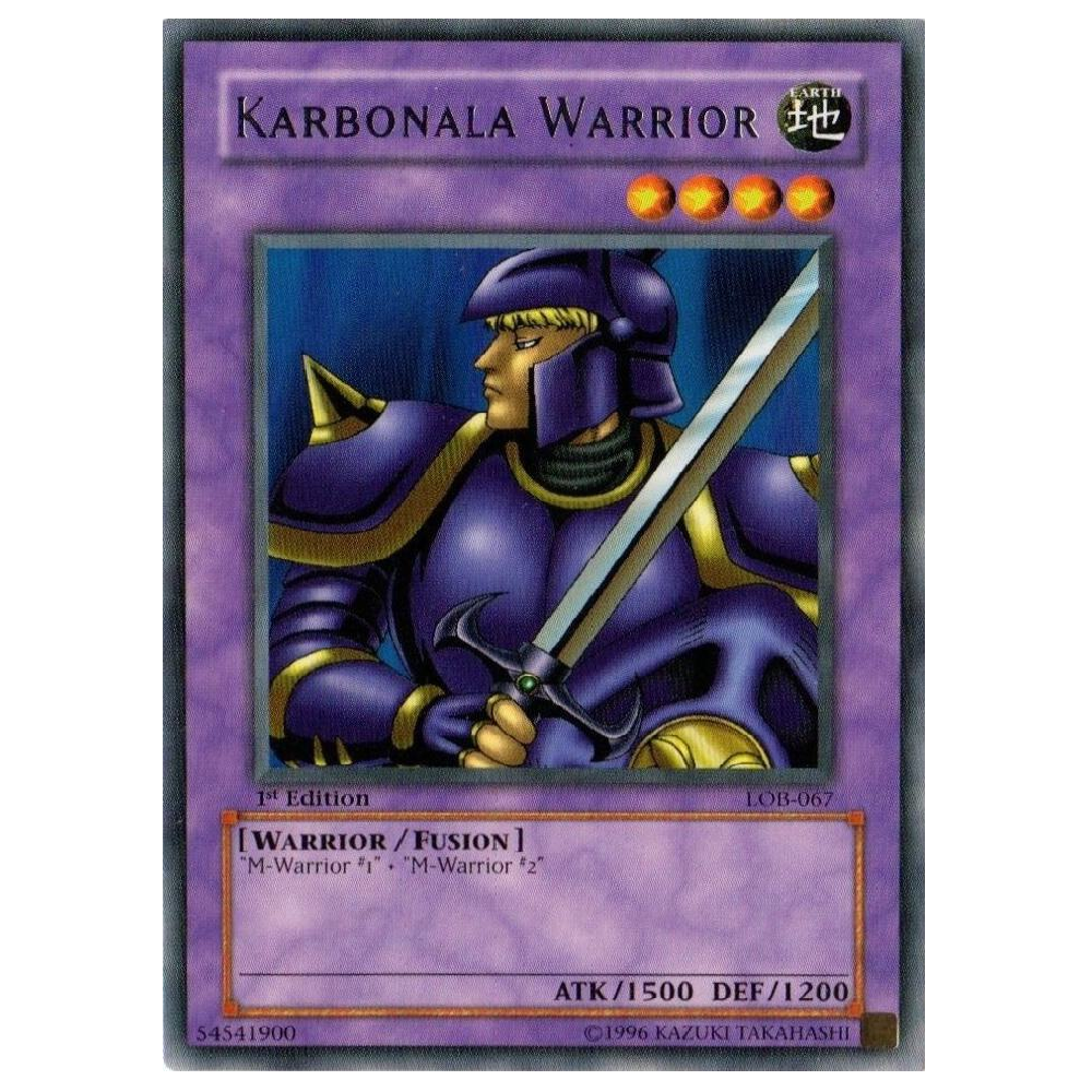 Karbonala Warrior - LOB-087 - Rare - Unlimited Edition