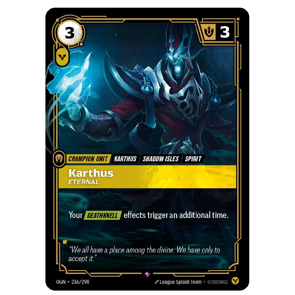Karthus Eternal - OGN 236/298 - Rare - 1st Edition