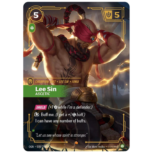 Lee Sin Ascetic - OGN 078/298 - Epic - 1st Edition