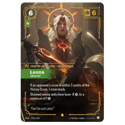 Leona Zealot (Alt Art) - OGN 079a/298 - Showcase - 1st Edition
