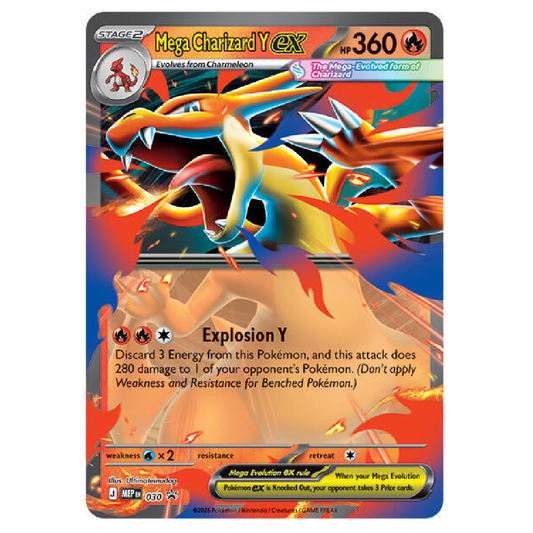 Mega Charizard Y ex - MEP 030 - Promo - 1st Edition