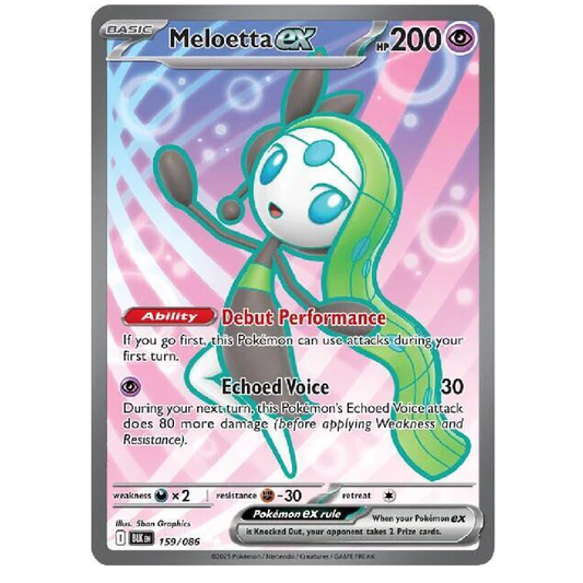 Meloetta ex - BLK 159/086 - Ultra Rare - 1st Edition
