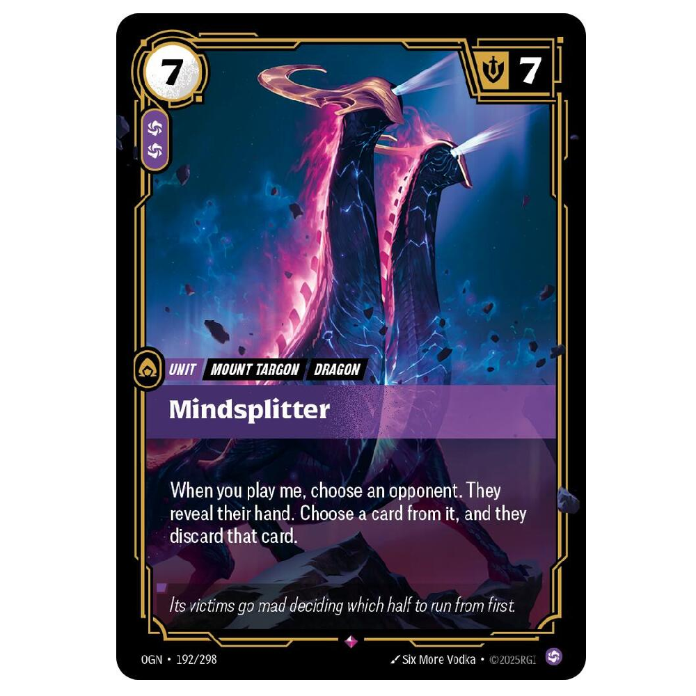 Mindsplitter - OGN 192/198 - Rare - 1st Edition