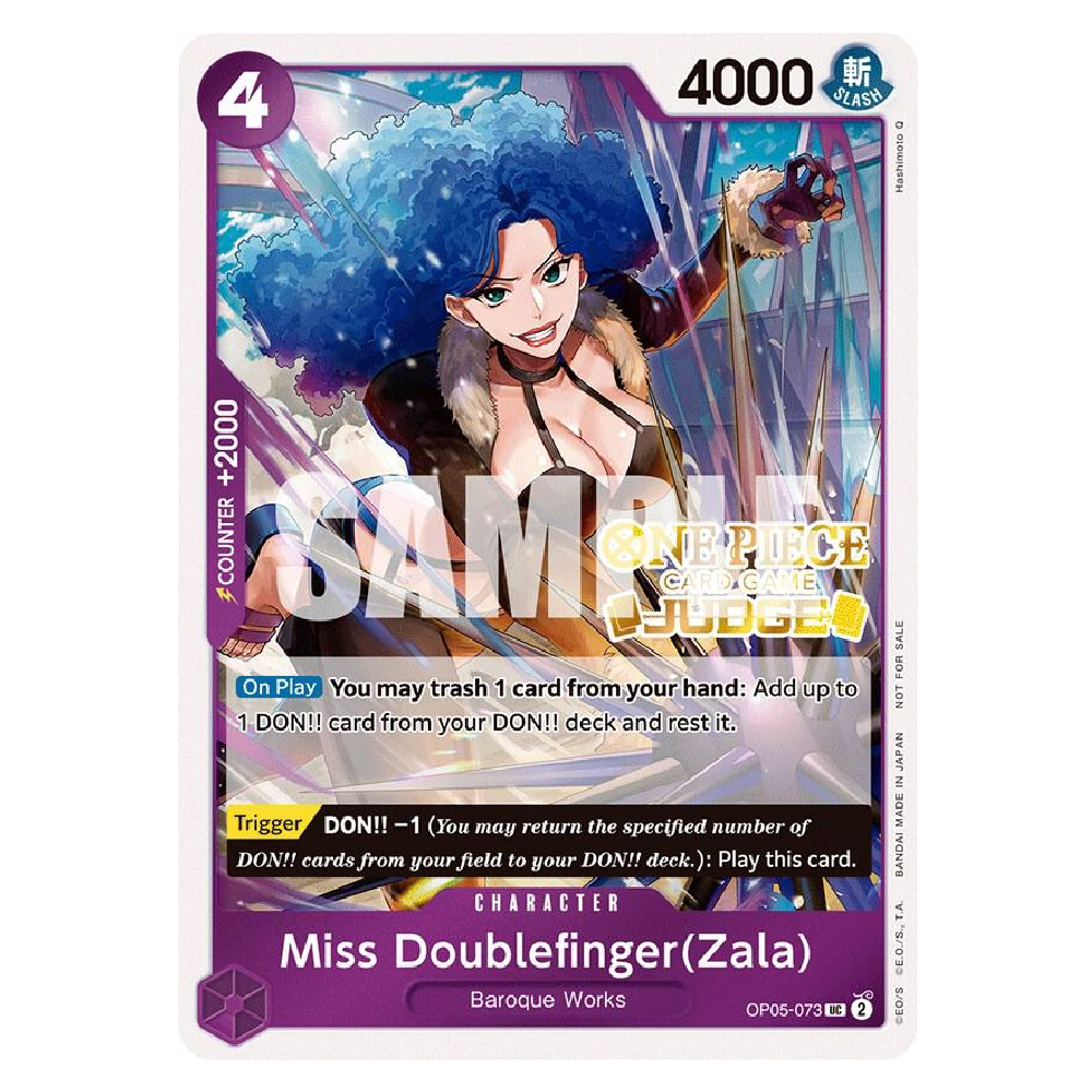 Miss Doublefinger(Zala) (Judge Pack Vol.3) - OP05-073 - UC - 1st Edition