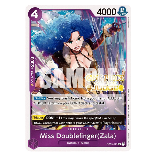 Miss Doublefinger(Zala) (Judge Pack Vol.3) - OP05-073 - UC - 1st Edition