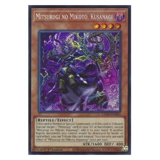 Mitsurugi No Mikoto, Kusanagi - L26D-ENM04 - Secret Rare - 1st Edition